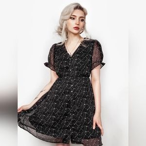 DISTURBIA Spectral Button Up Dress US 4 UK 8